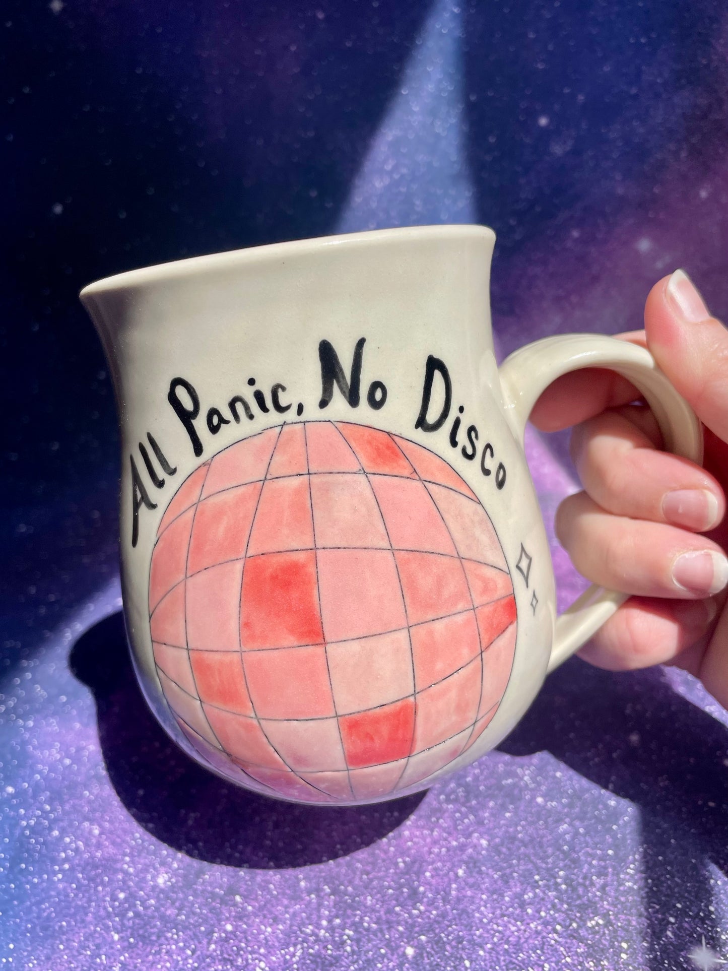 All Panic, No Disco Mug 19oz