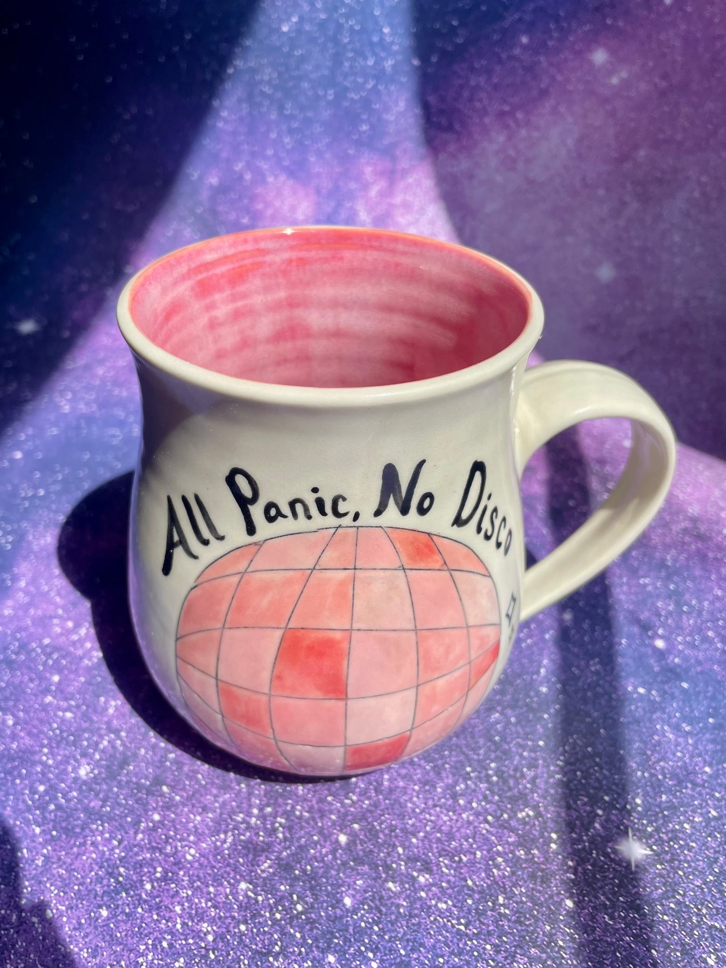 All Panic, No Disco Mug 19oz