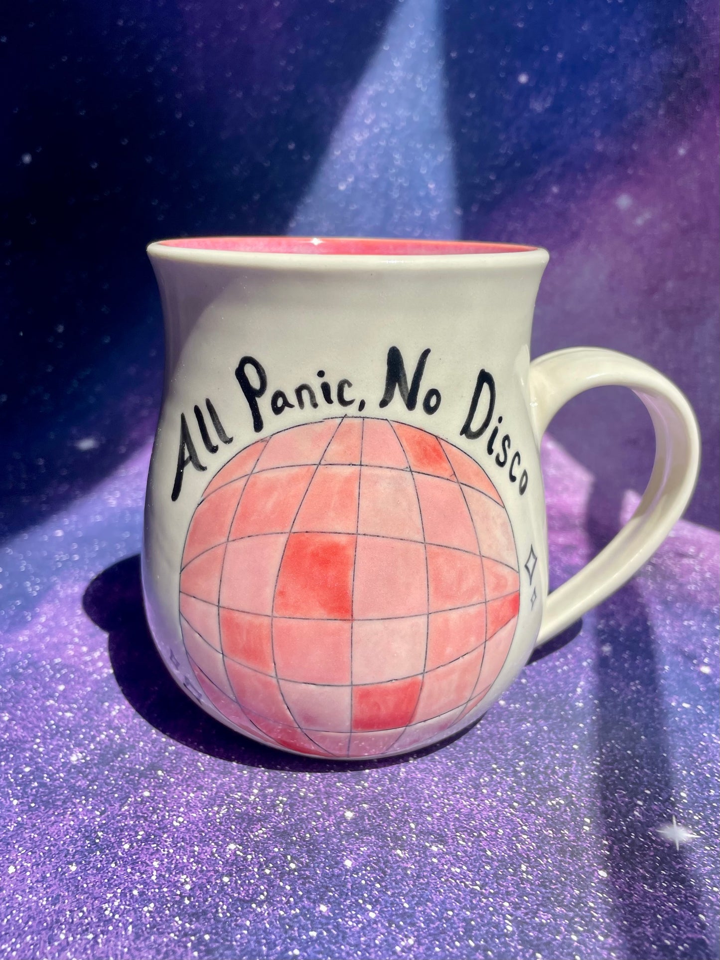All Panic, No Disco Mug 19oz