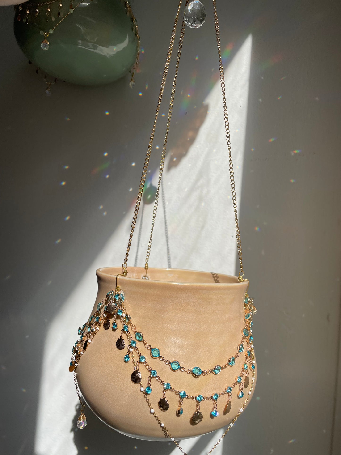 Jeweled Suncatcher Planter ~ Sparkling Sands