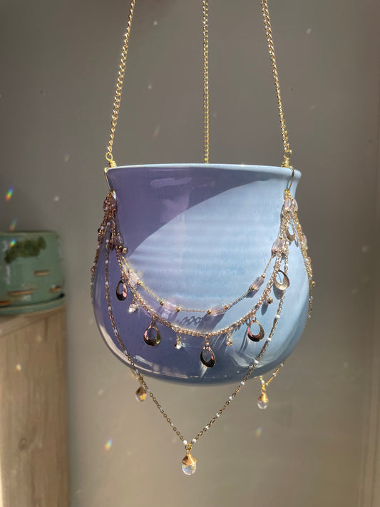 Jeweled Suncatcher Planter ~ Morning Glory