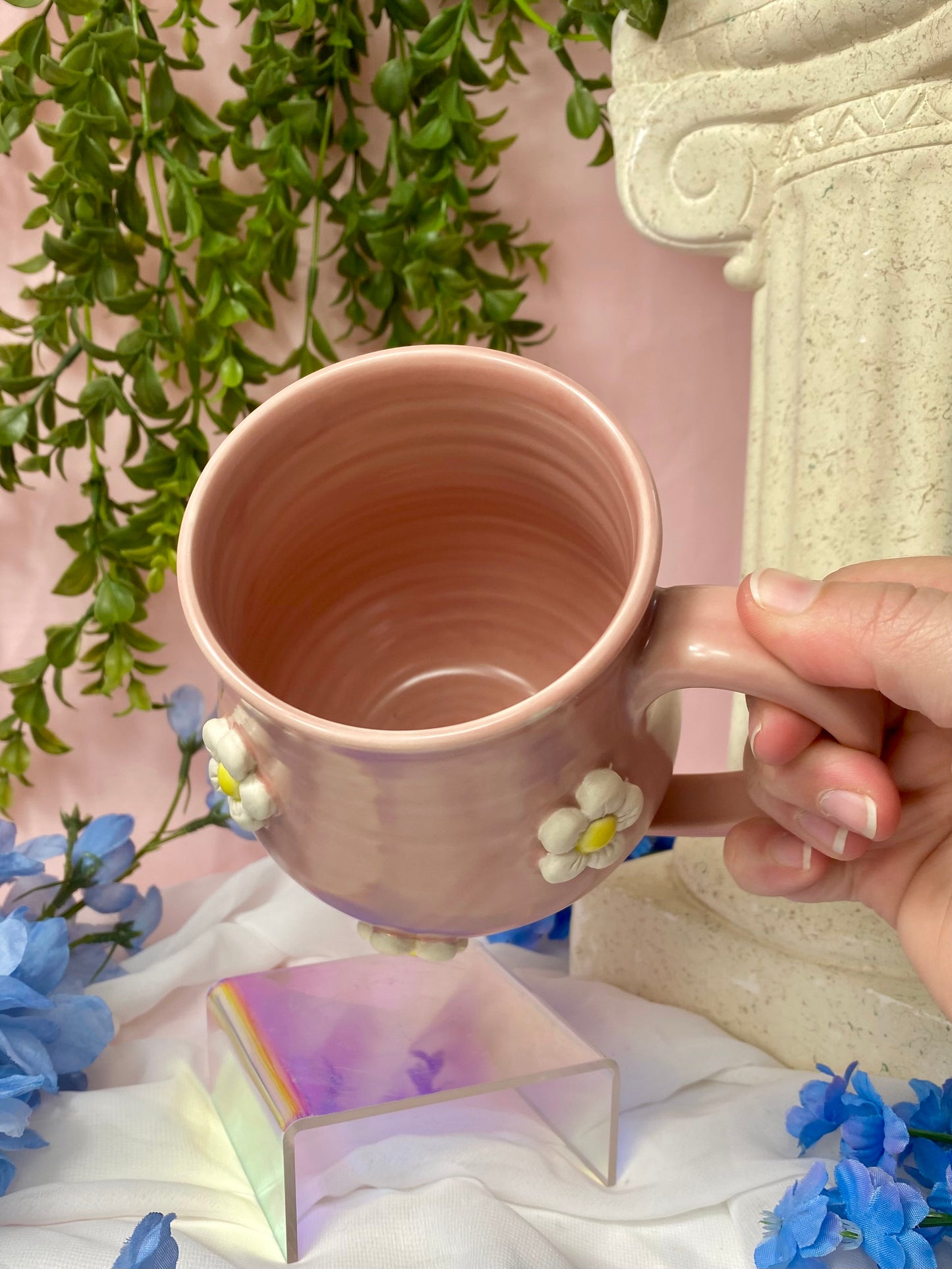 Pink 3D Daisy Mug 20oz