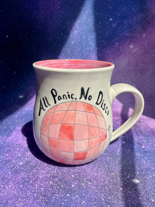 All Panic, No Disco Mug 19oz