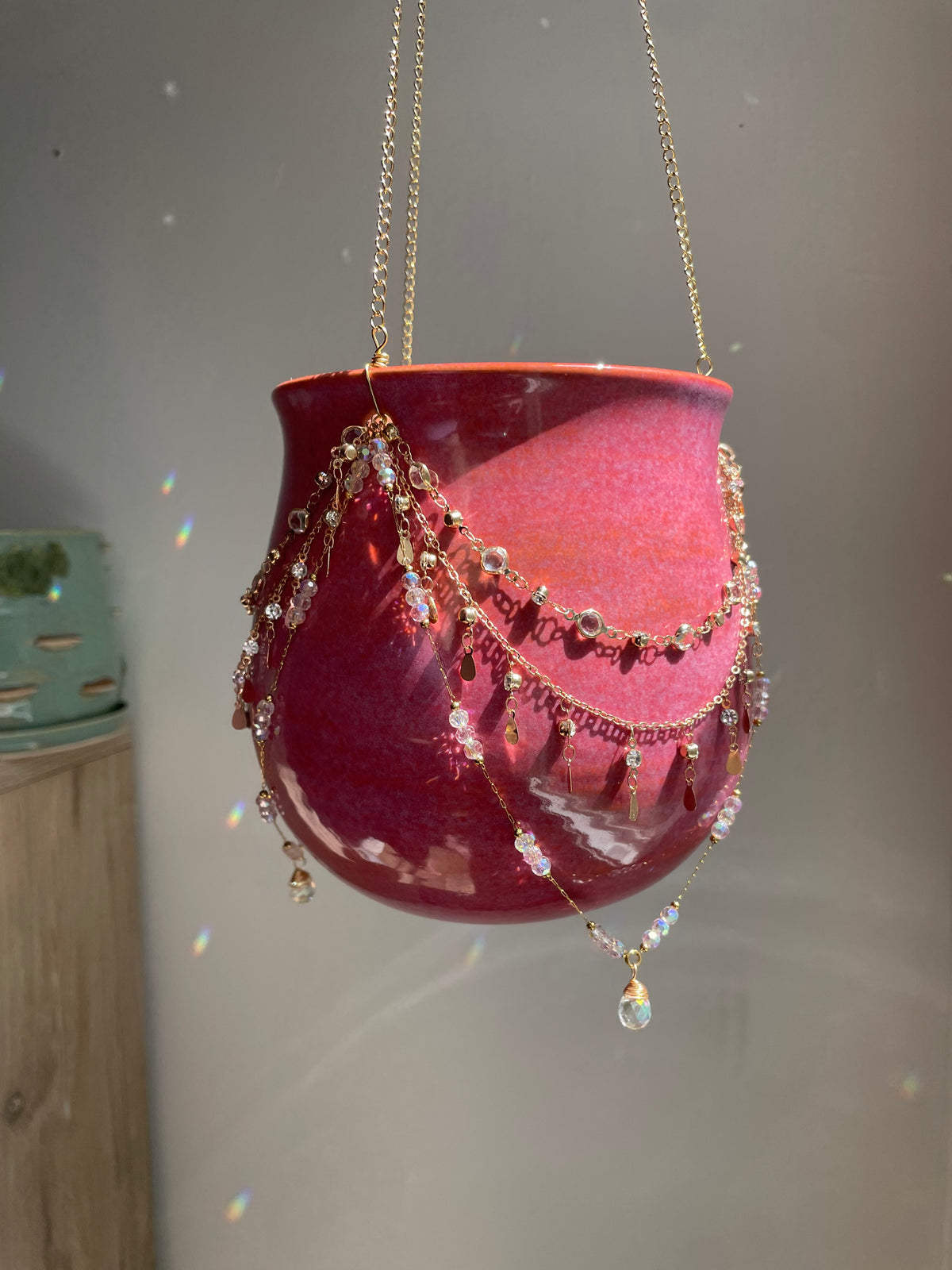 Jeweled Suncatcher Planter ~ Summer Berries