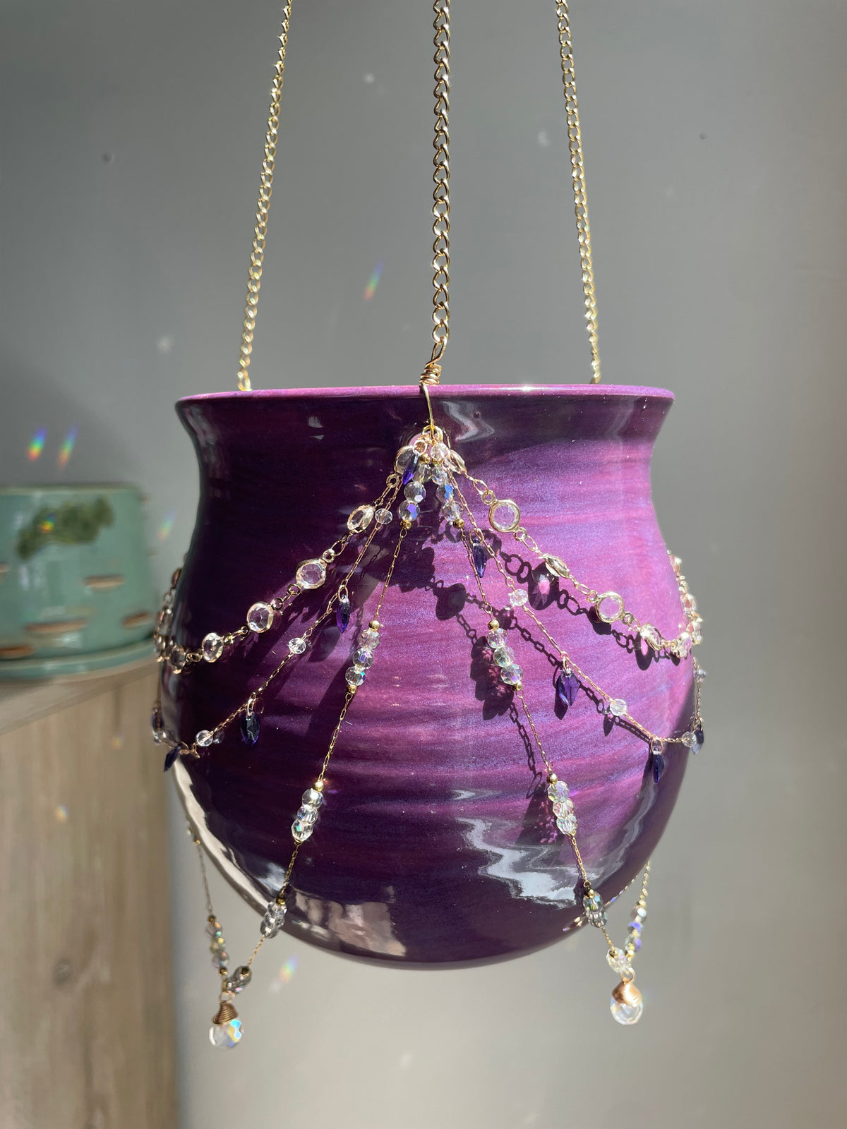 Jeweled Suncatcher Planter ~ Dessert Wine