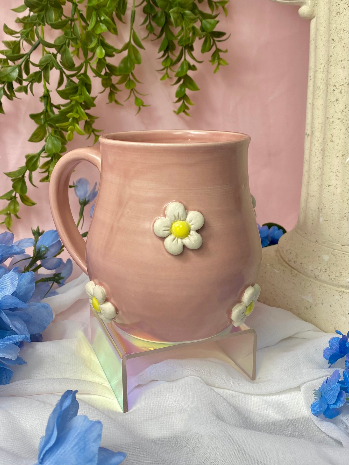 Pink 3D Daisy Mug 20oz