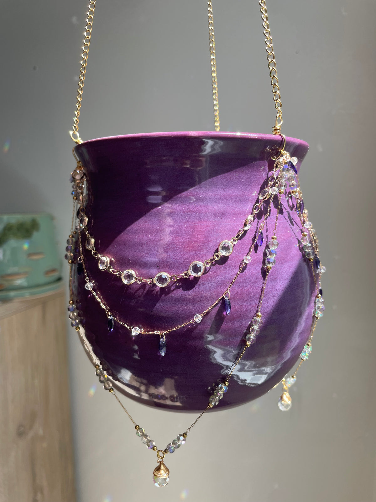 Jeweled Suncatcher Planter ~ Dessert Wine