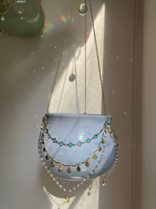 Jeweled Suncatcher Planter ~ Tide Pool