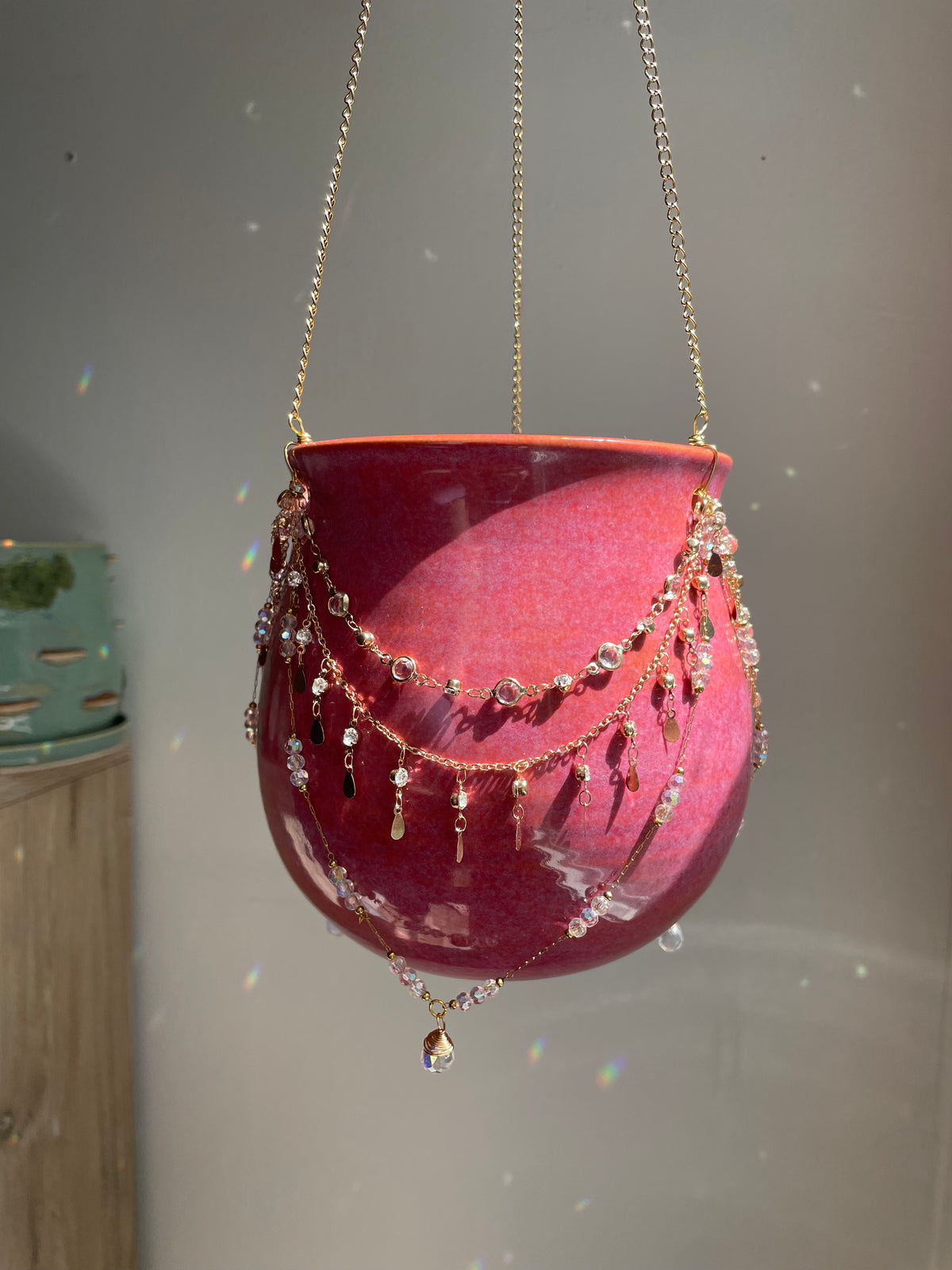 Jeweled Suncatcher Planter ~ Summer Berries
