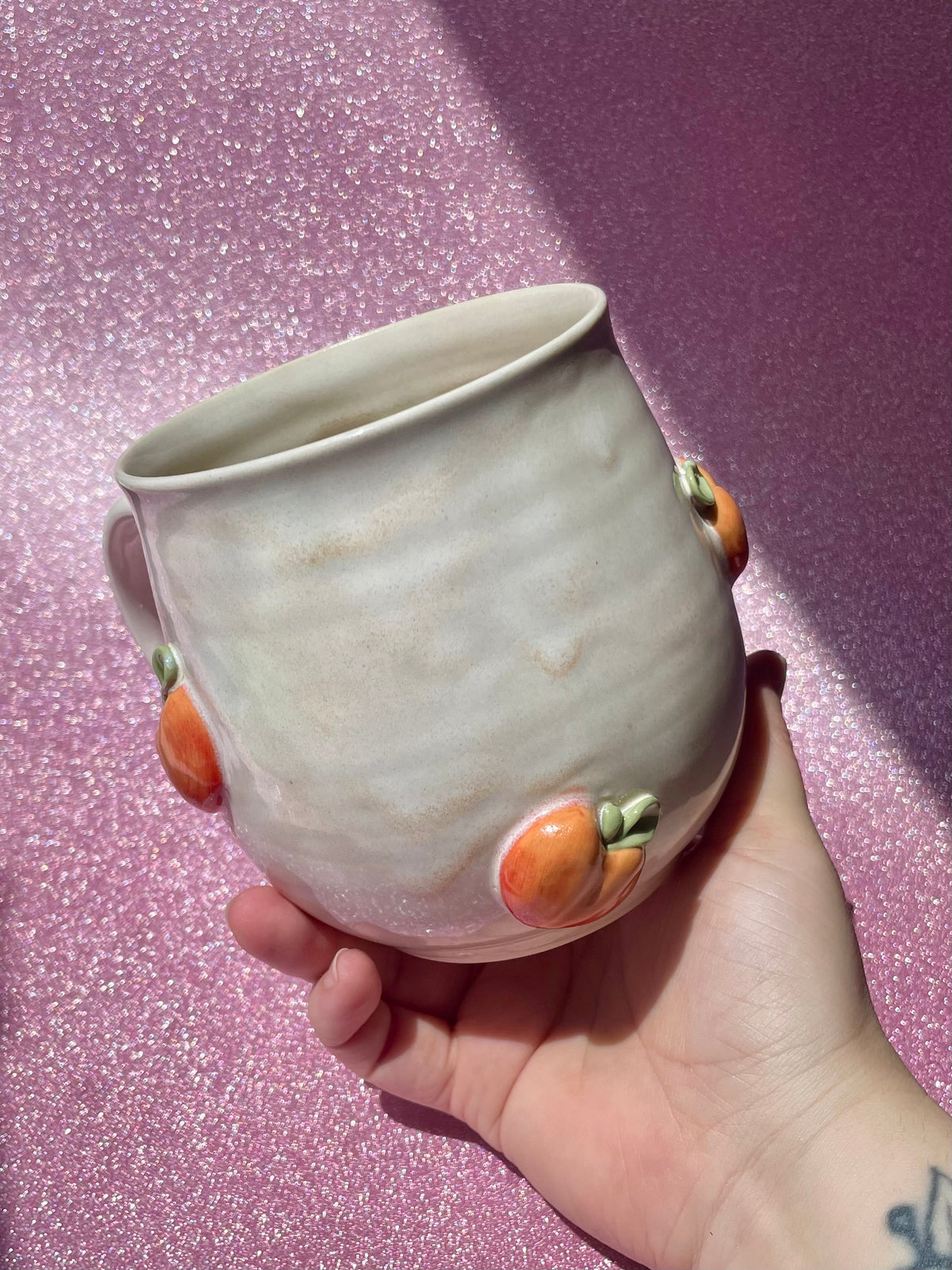 Peaches n Cream Mug 17 oz