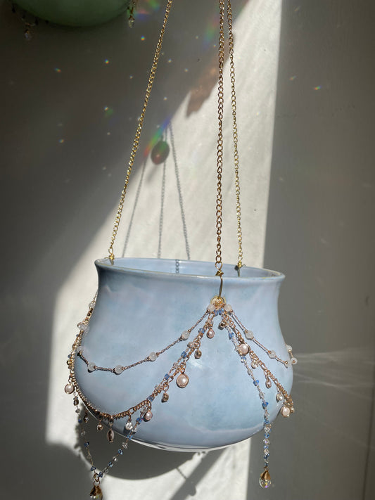 Jeweled Suncatcher Planter ~ Morning Glory