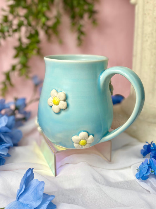 Blue 3D Daisy Mug 20oz