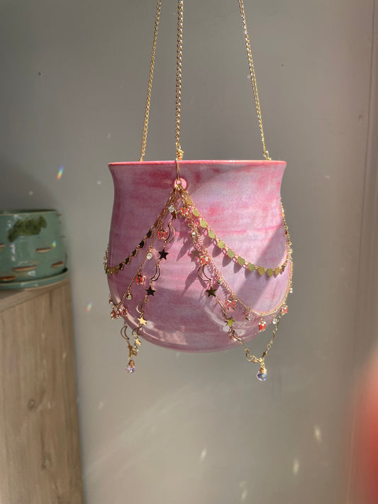 Jeweled Suncatcher Planter ~ Primrose Poem